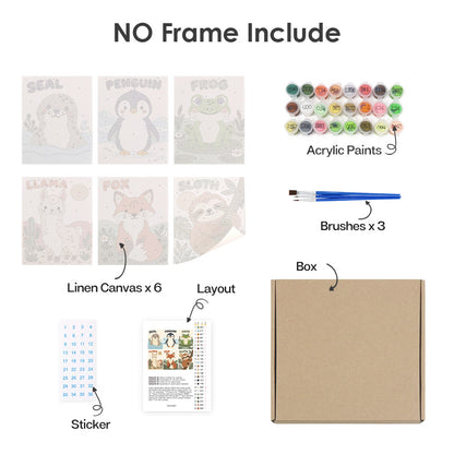 Friendly Animal Learning mini paint by numbers – image 19