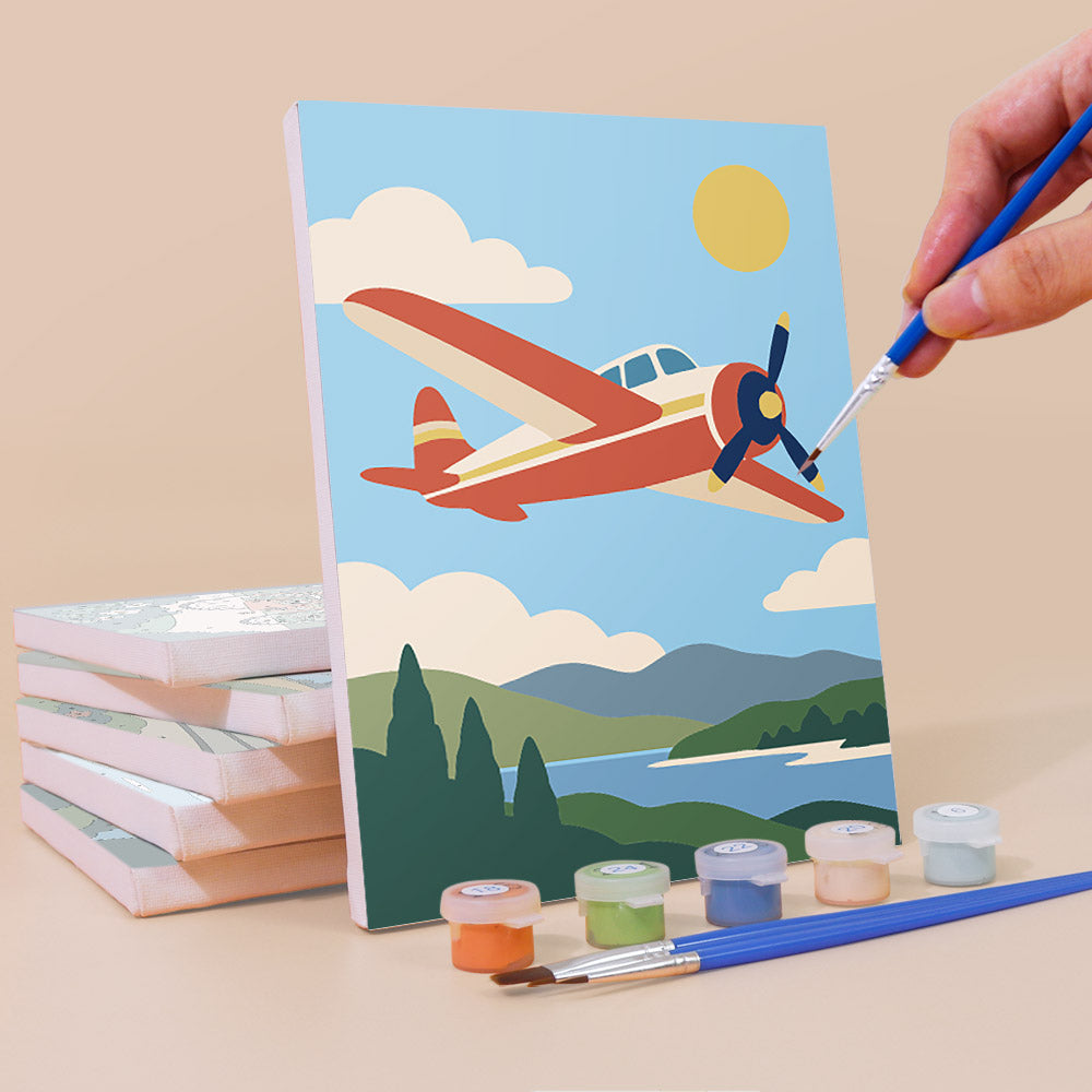 Vintage Travel Adventures mini paint by numbers – image 3