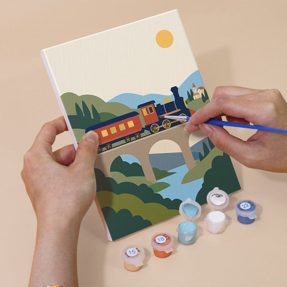 Vintage Travel Adventures mini paint by numbers – image 5
