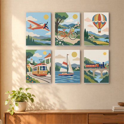 Vintage Travel Adventures mini paint by numbers – image 16