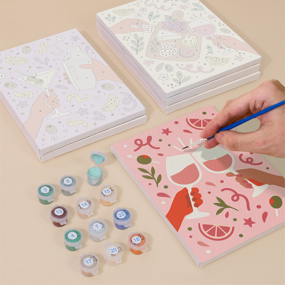 Festive Cocktail Moments mini paint by numbers – image 4
