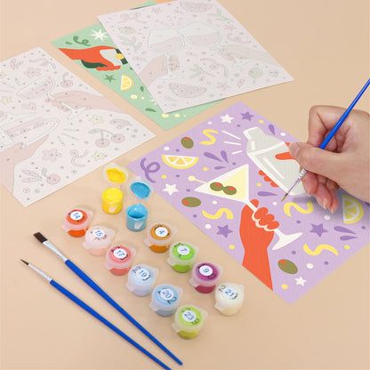 Festive Cocktail Moments mini paint by numbers – image 12