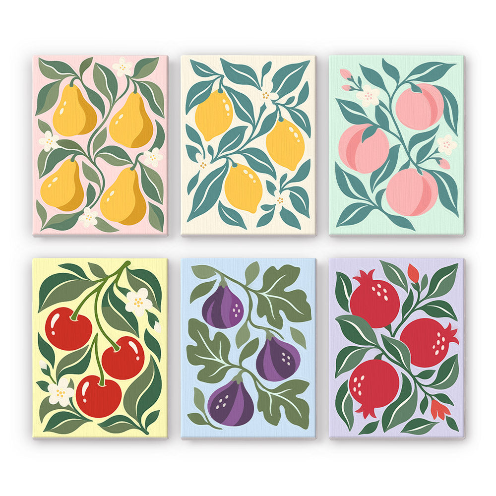 Orchard Fruit Patterns mini paint by numbers – image 7