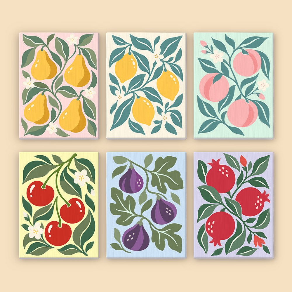 Orchard Fruit Patterns mini paint by numbers – image 8
