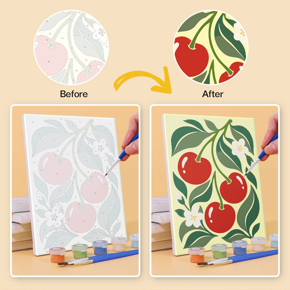 Orchard Fruit Patterns mini paint by numbers – image 10