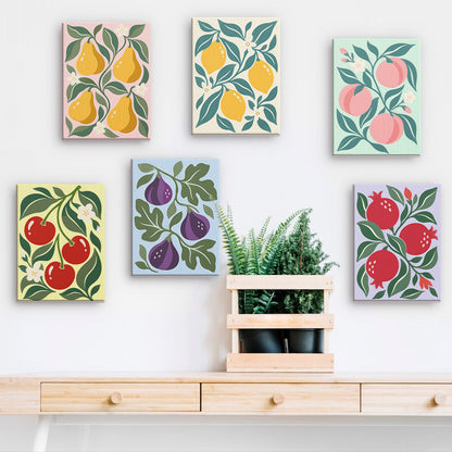 Orchard Fruit Patterns mini paint by numbers – image 15