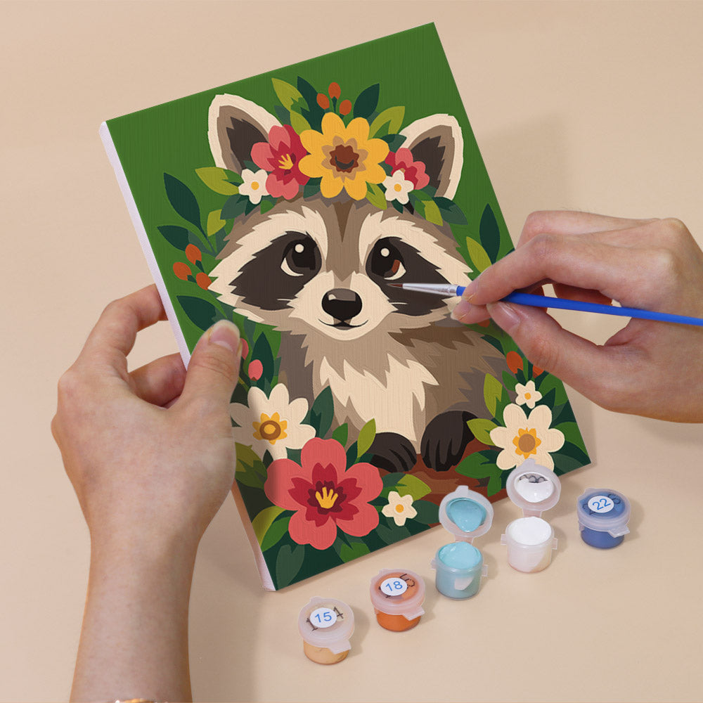 Flower Crowned Animals mini paint by numbers – image 5