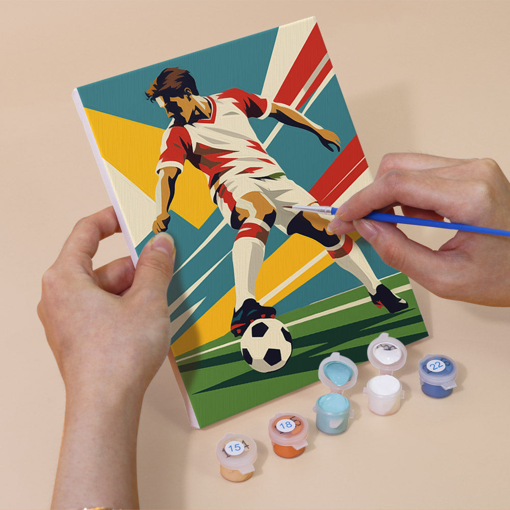 Soccer Action mini paint by numbers – image 5