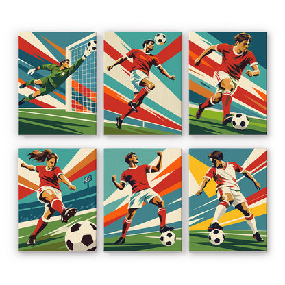 Soccer Action mini paint by numbers – image 7