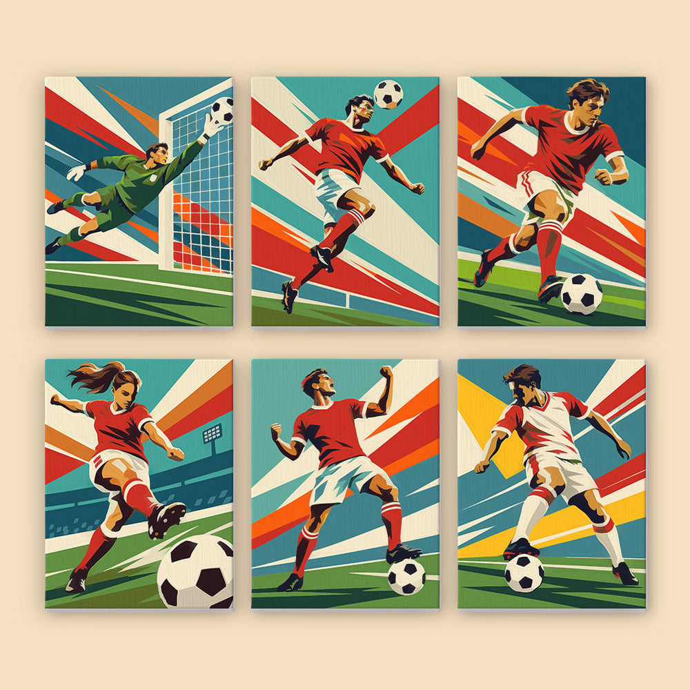 Soccer Action mini paint by numbers – image 8
