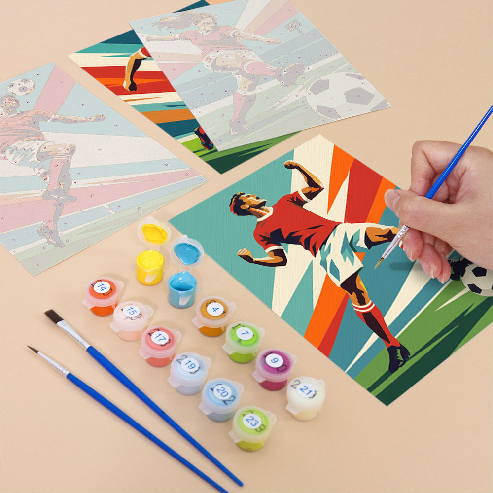 Soccer Action mini paint by numbers – image 12