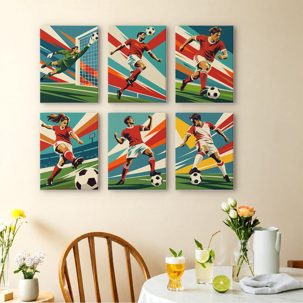 Soccer Action mini paint by numbers – image 14