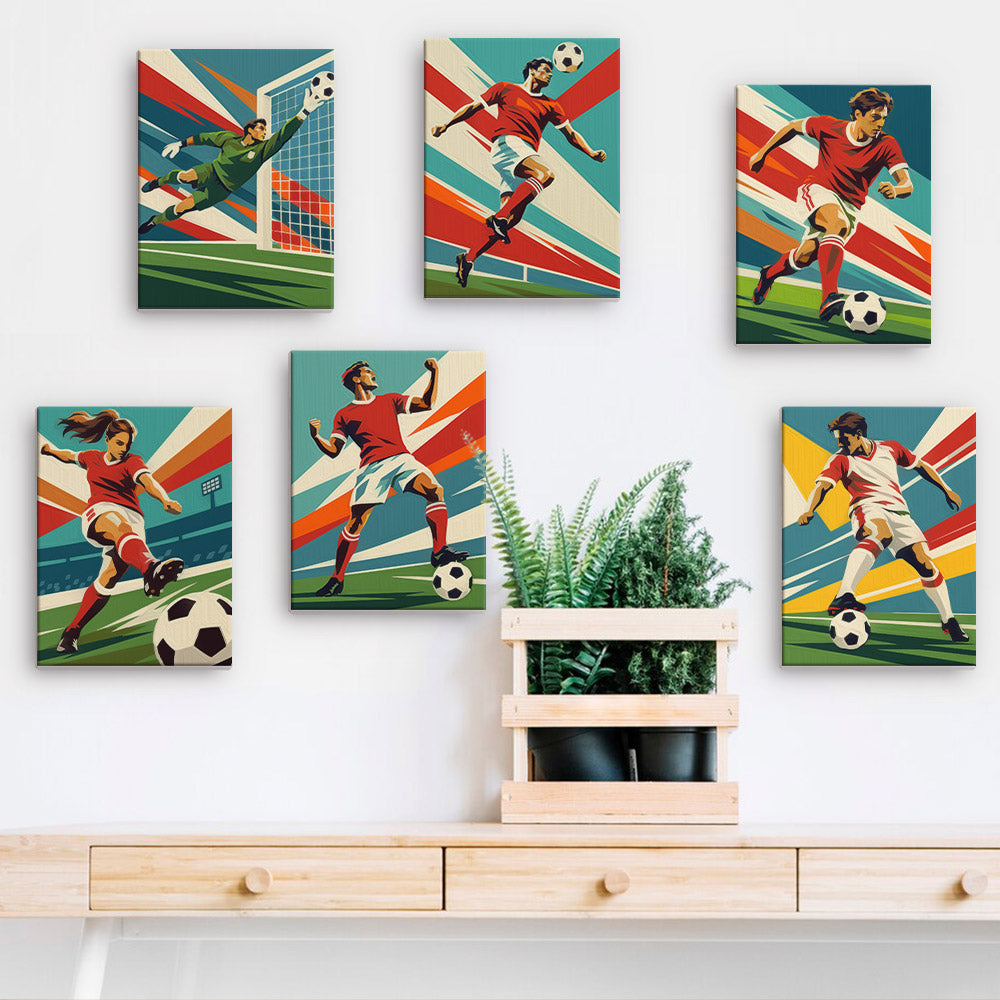 Soccer Action mini paint by numbers – image 15