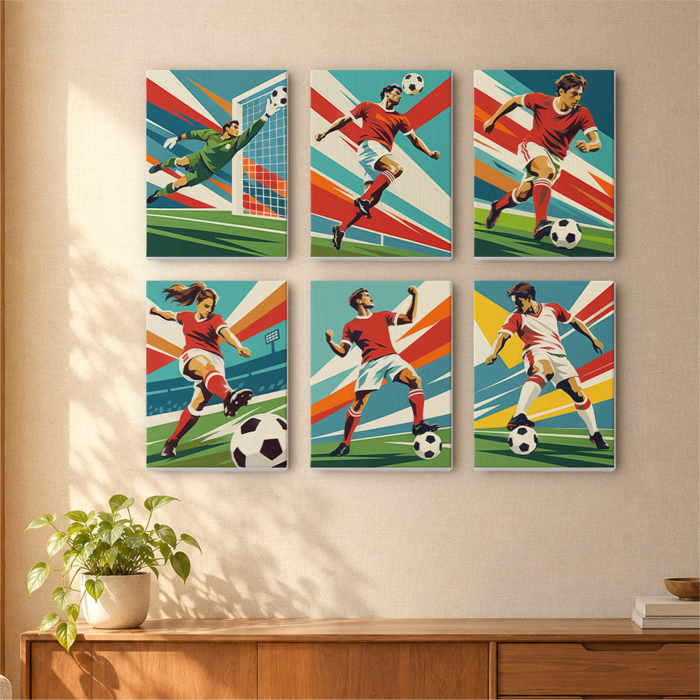 Soccer Action mini paint by numbers – image 16