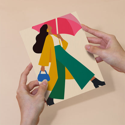Umbrella Walks and Bouquet Days mini paint by numbers – image 6