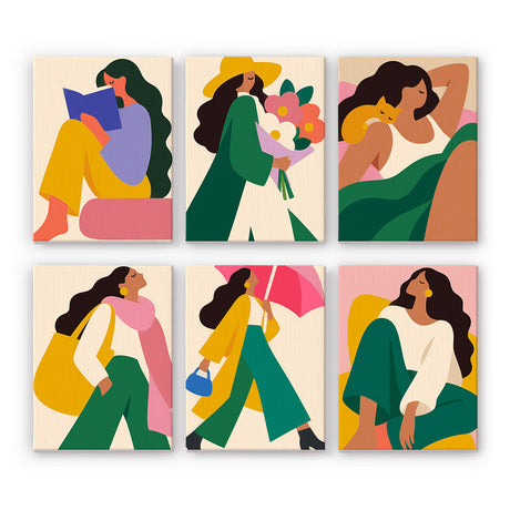 Bold Modern Women mini paint by numbers – image 7
