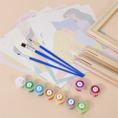 Umbrella Walks and Bouquet Days mini paint by numbers – image 11