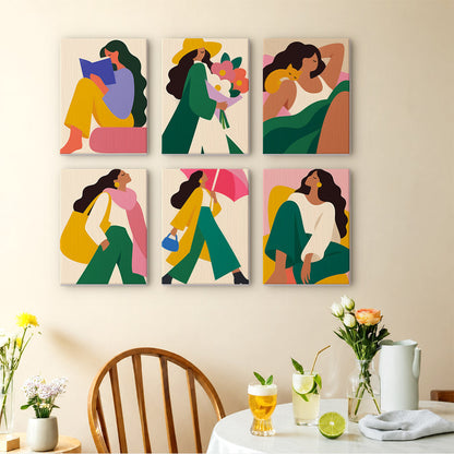 Umbrella Walks and Bouquet Days mini paint by numbers – image 14