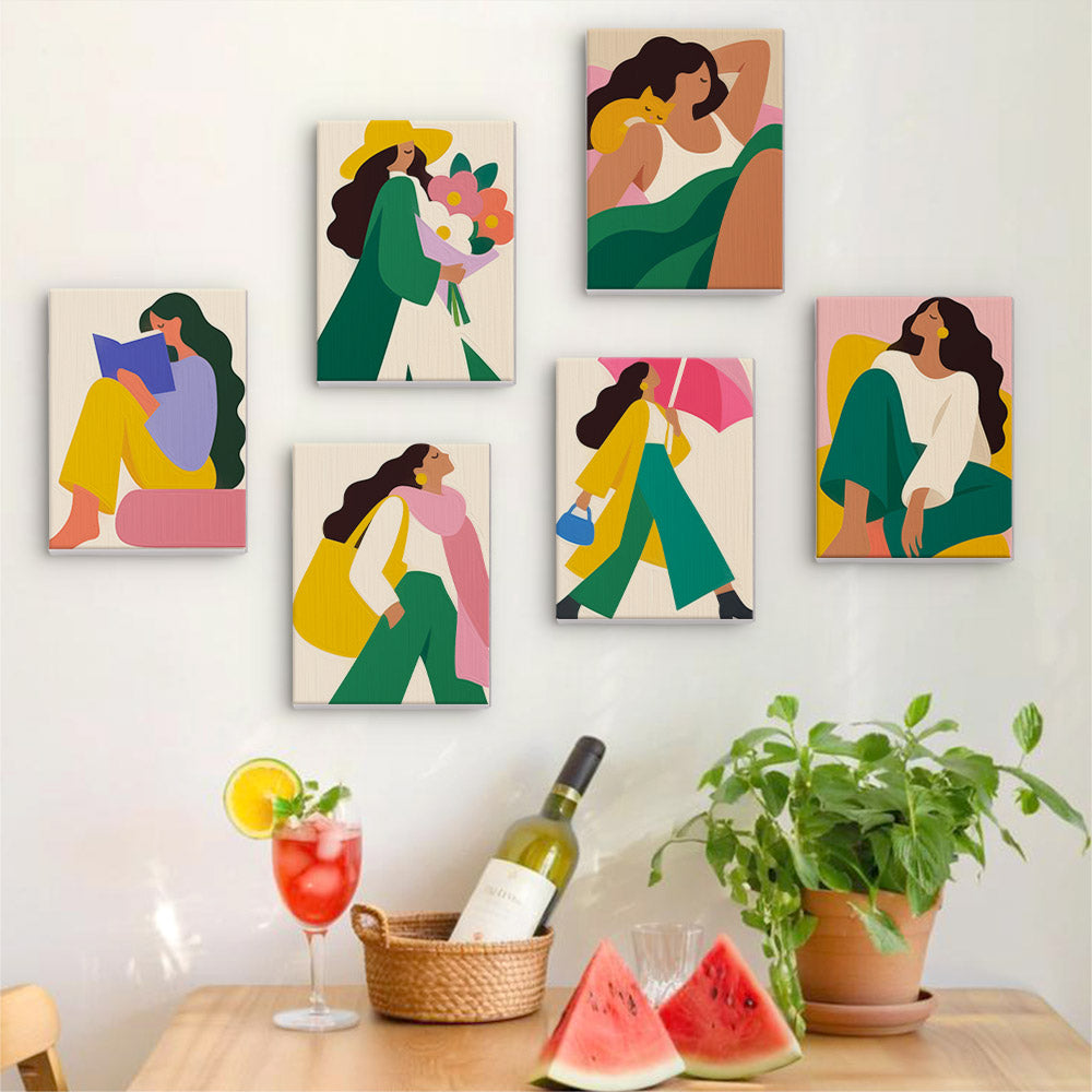 Umbrella Walks and Bouquet Days mini paint by numbers – image 17