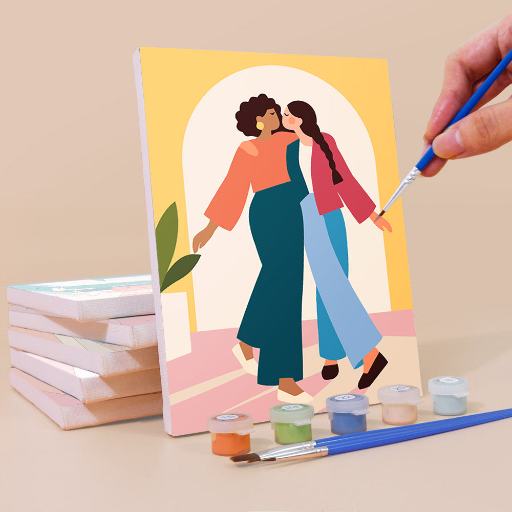 Supportive Friendships mini paint by numbers – image 3