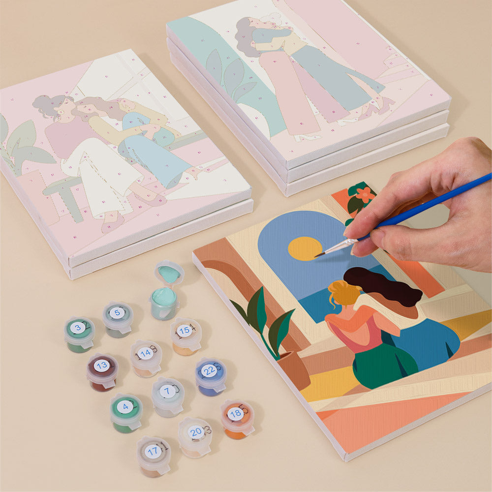 Supportive Friendships mini paint by numbers – image 4