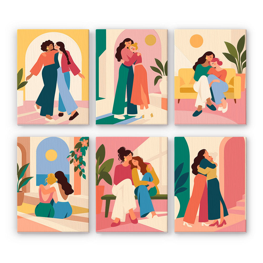 Supportive Friendships mini paint by numbers – image 7