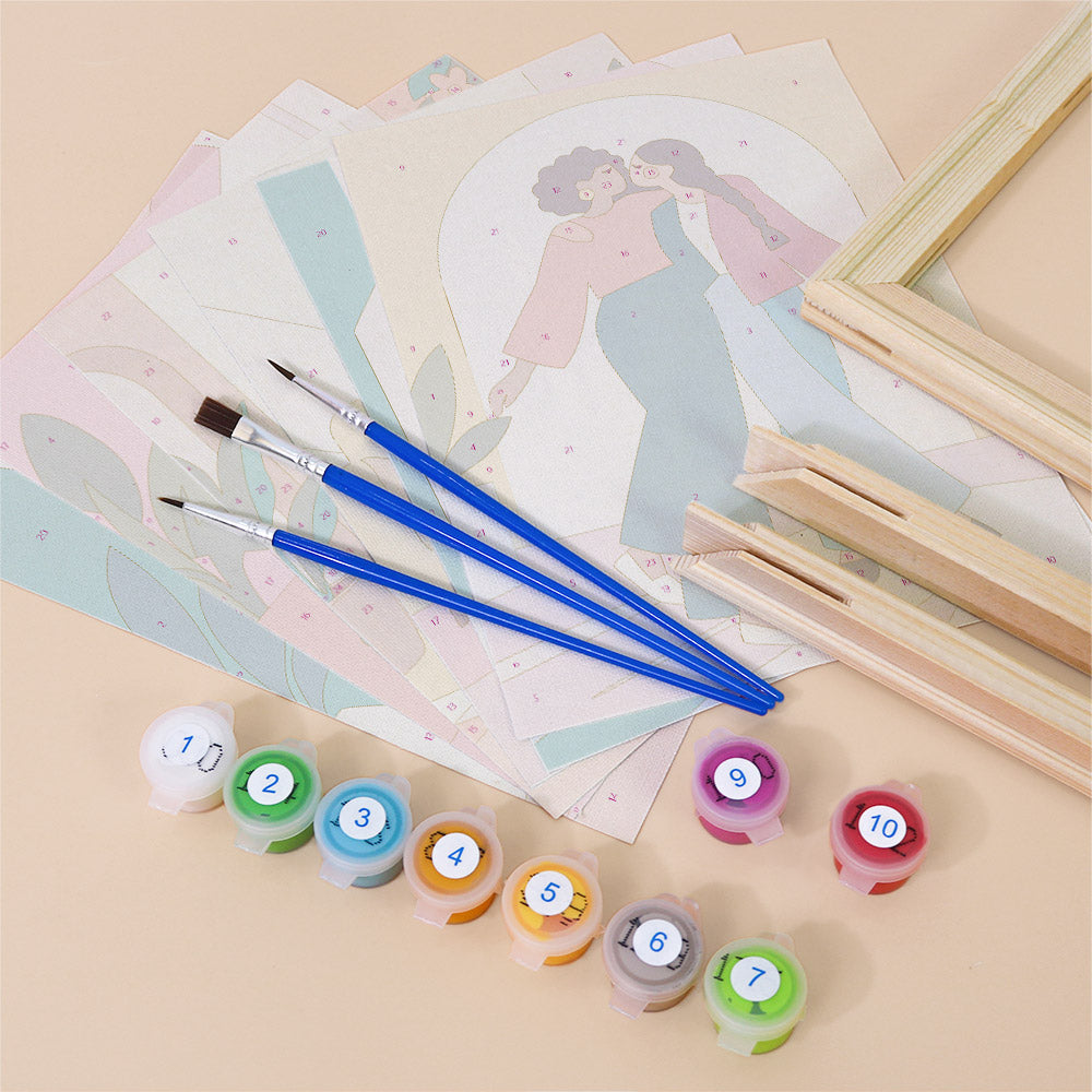 Supportive Friendships mini paint by numbers – image 11