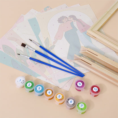 Supportive Friendships mini paint by numbers – image 11