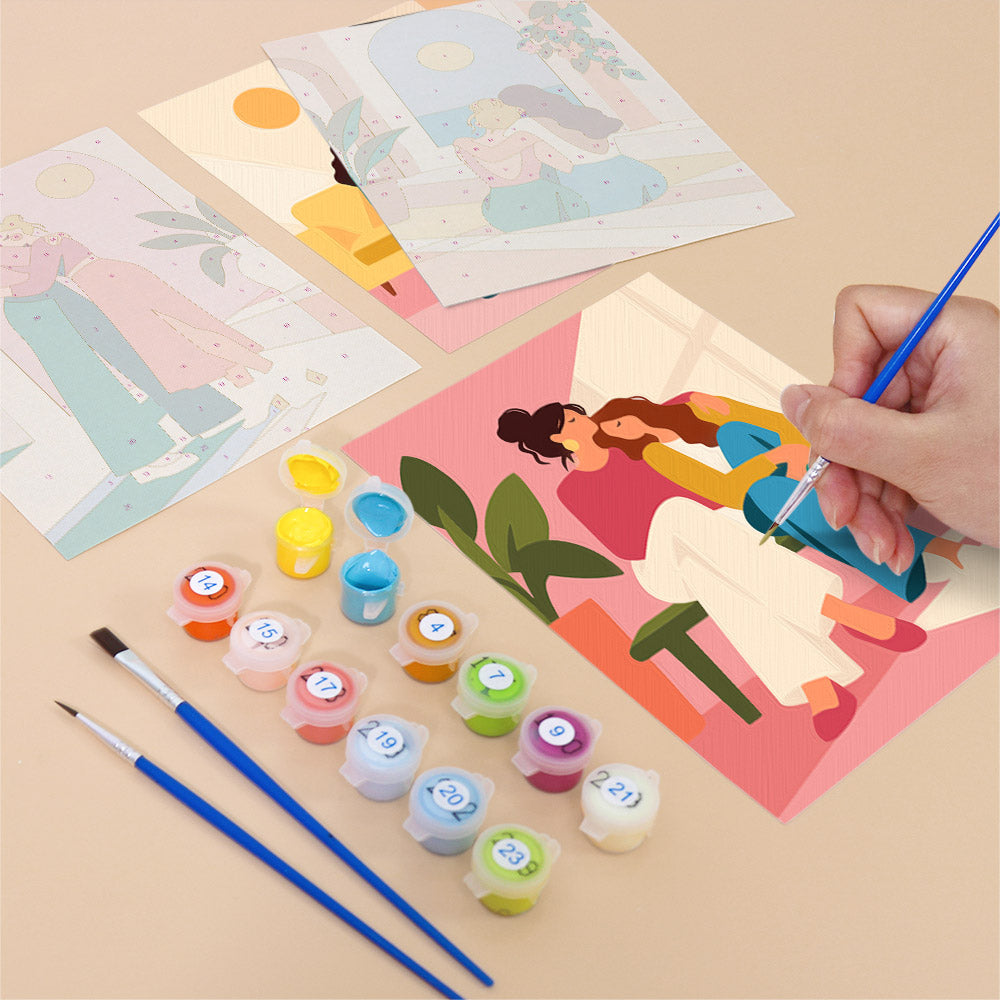 Supportive Friendships mini paint by numbers – image 12