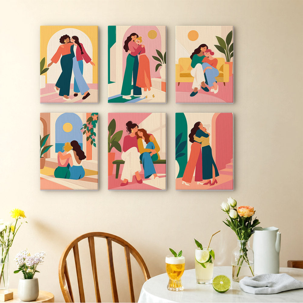Supportive Friendships mini paint by numbers – image 14