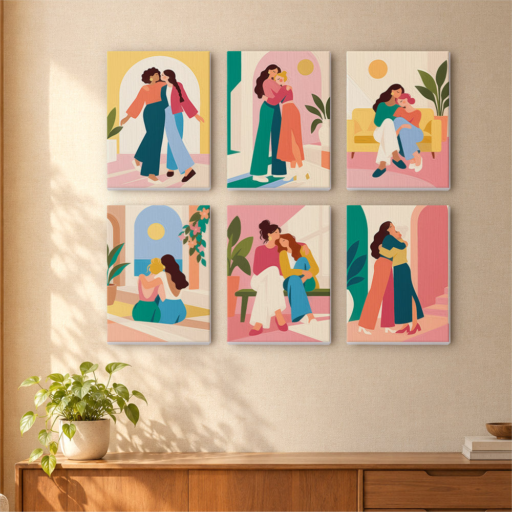 Supportive Friendships mini paint by numbers – image 16