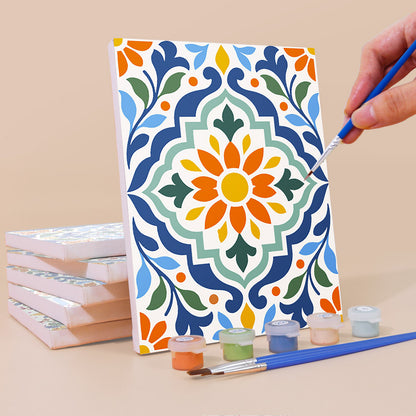 Mediterranean Tile Patterns mini paint by numbers – image 3