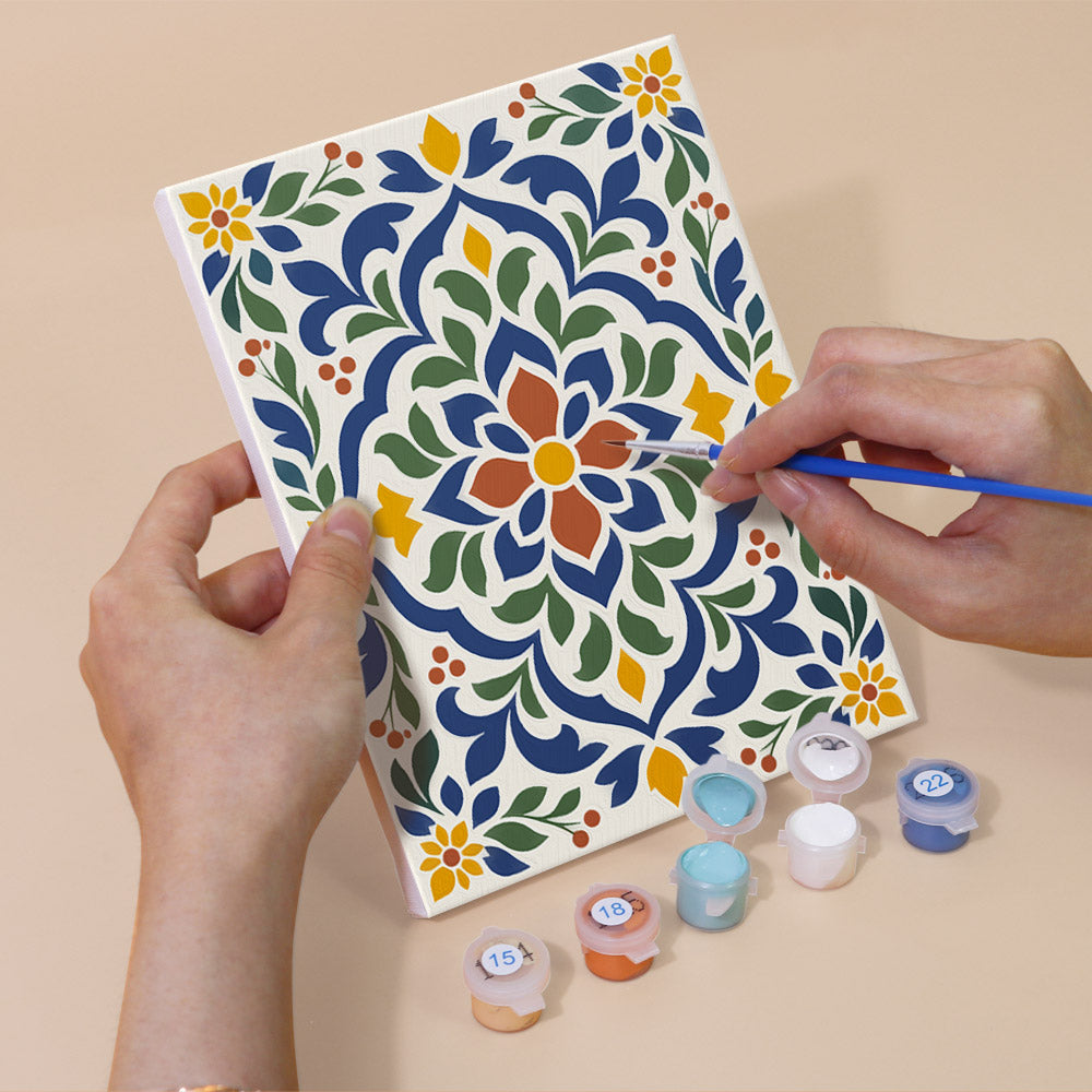 Mediterranean Tile Patterns mini paint by numbers – image 5