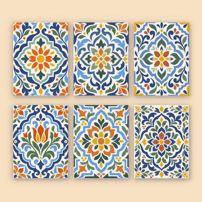 Mediterranean Tile Patterns mini paint by numbers – image 8
