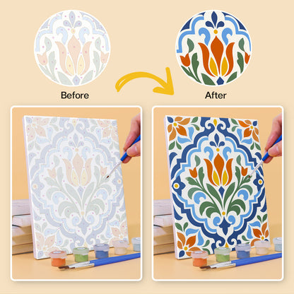 Mediterranean Tile Patterns mini paint by numbers – image 10