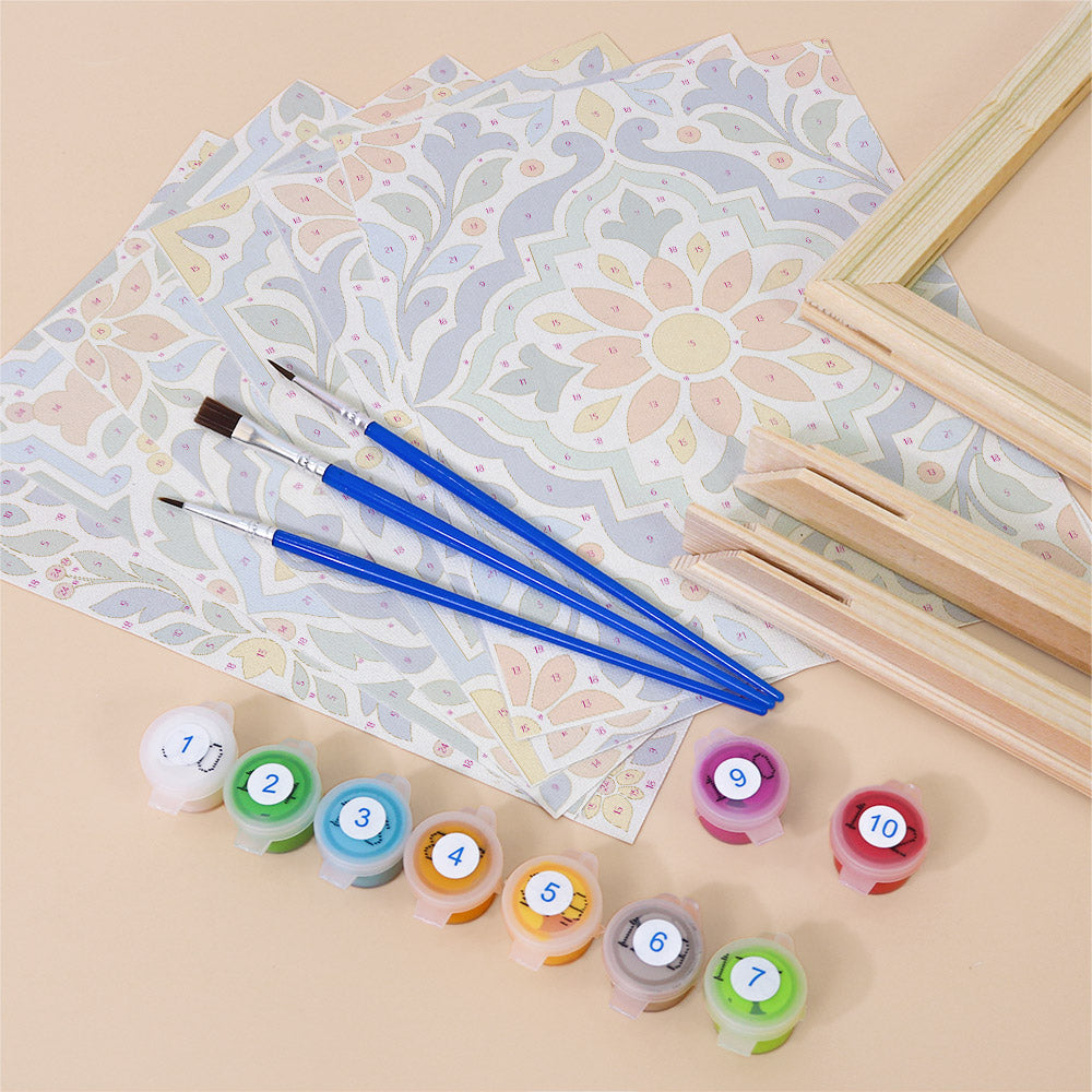 Mediterranean Tile Patterns mini paint by numbers – image 11