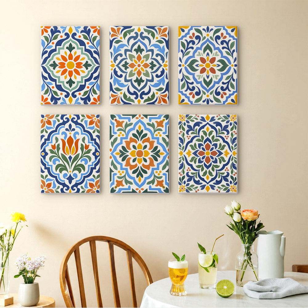 Mediterranean Tile Patterns mini paint by numbers – image 14