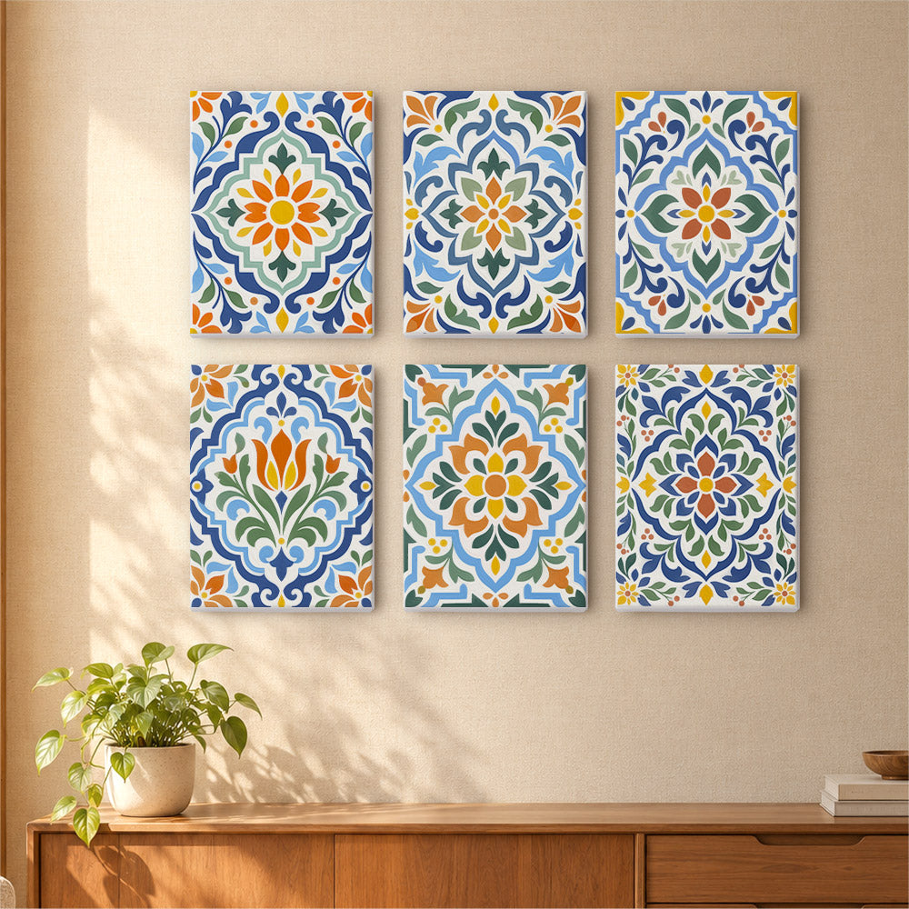 Mediterranean Tile Patterns mini paint by numbers – image 16