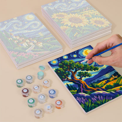 Starry Night Landscapes mini paint by numbers – image 4