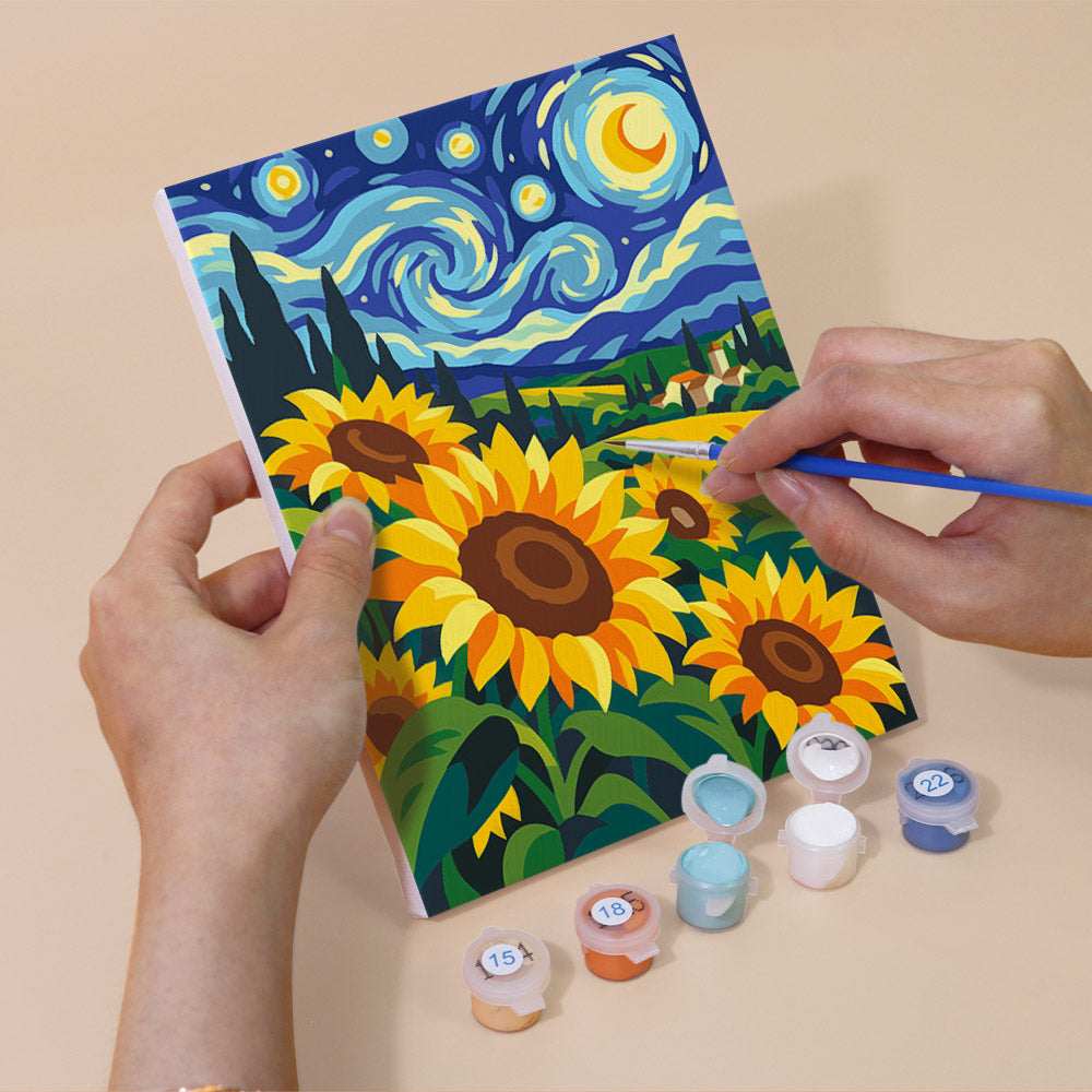 Starry Night Landscapes mini paint by numbers – image 5