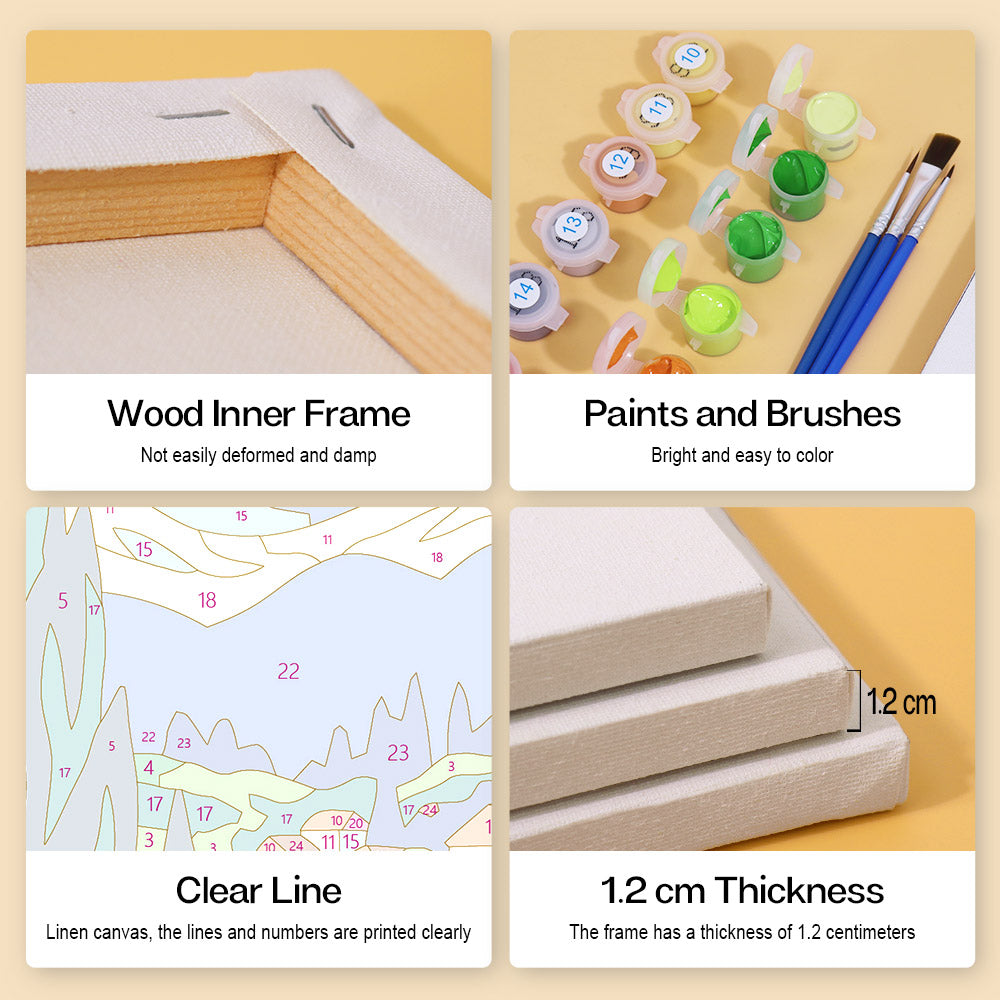 Starry Night Landscapes mini paint by numbers – image 9
