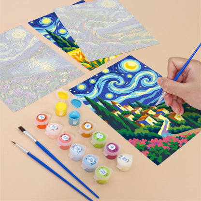 Starry Night Landscapes mini paint by numbers – image 12