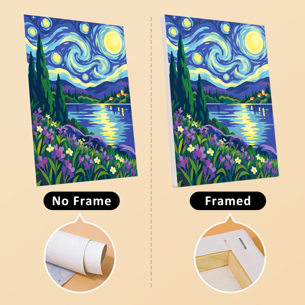 Starry Night Landscapes mini paint by numbers – image 13