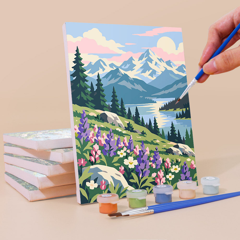 Alpine Wilderness mini paint by numbers – image 3