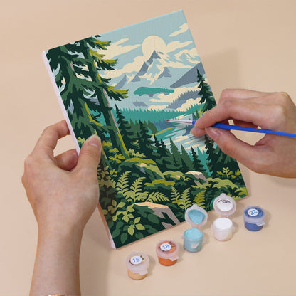 Alpine Wilderness mini paint by numbers – image 5