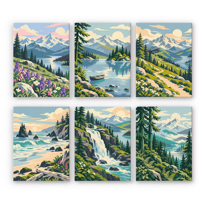 Alpine Wilderness mini paint by numbers – image 7