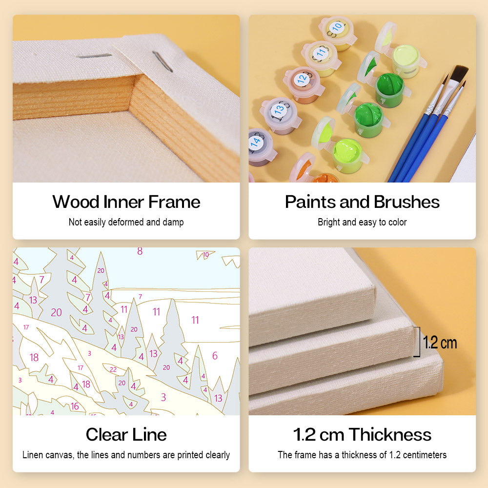 Alpine Wilderness mini paint by numbers – image 9