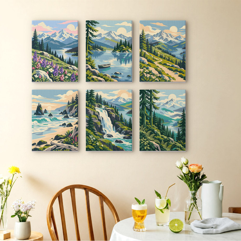 Alpine Wilderness mini paint by numbers – image 14