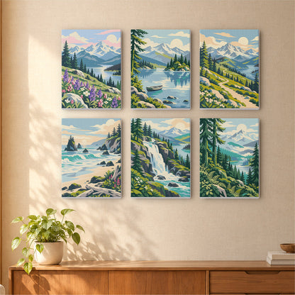 Alpine Wilderness mini paint by numbers – image 16