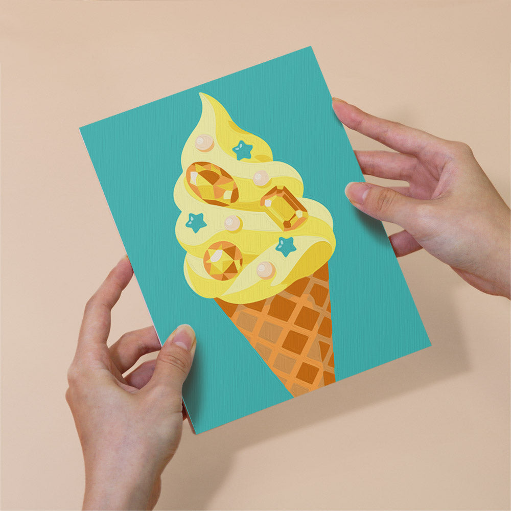 Gem-Studded Soft Serve Cones mini paint by numbers – image 6